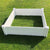 Longjie Void Free Filled with earth White Modern Easy to Assemble Outdoor PVC Flower Bed Used in Garden